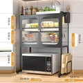 Countertop Microwave Stand With Storage Cabinet