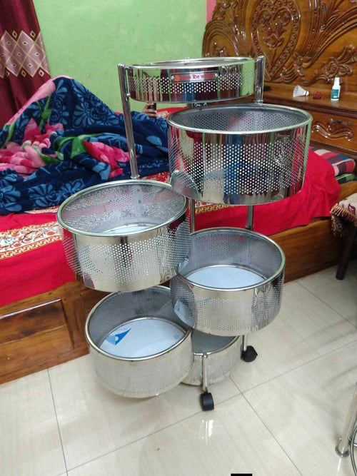 5 layer Vegetable rack ss steel